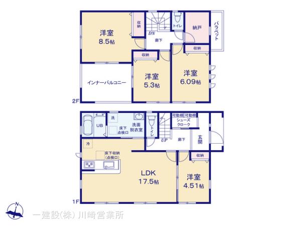 リーブルガーデン能見台１丁目の見取り図