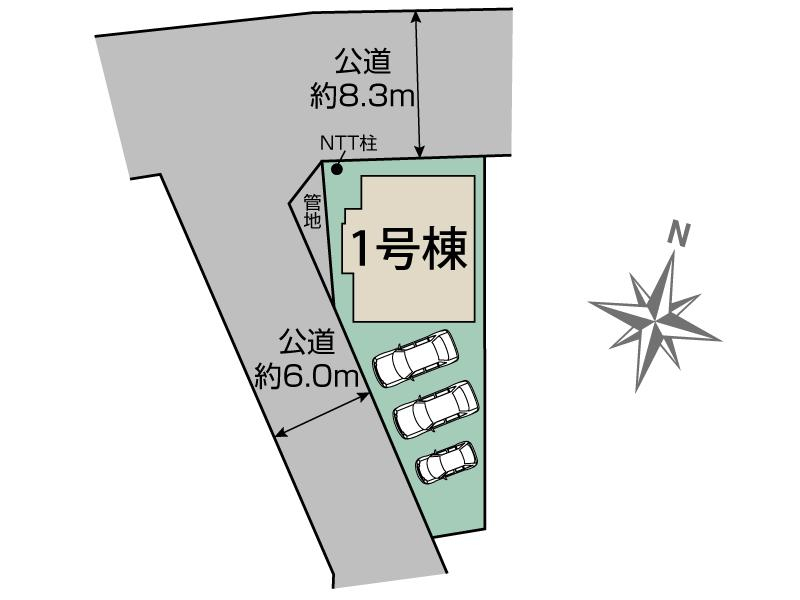 ブルーミングガーデン袋井市上山梨１棟の見取り図