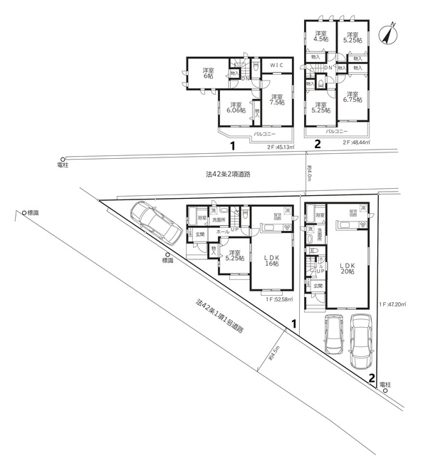 ハートフルタウン(相模原市南区)若松4丁目3878番の見取り図
