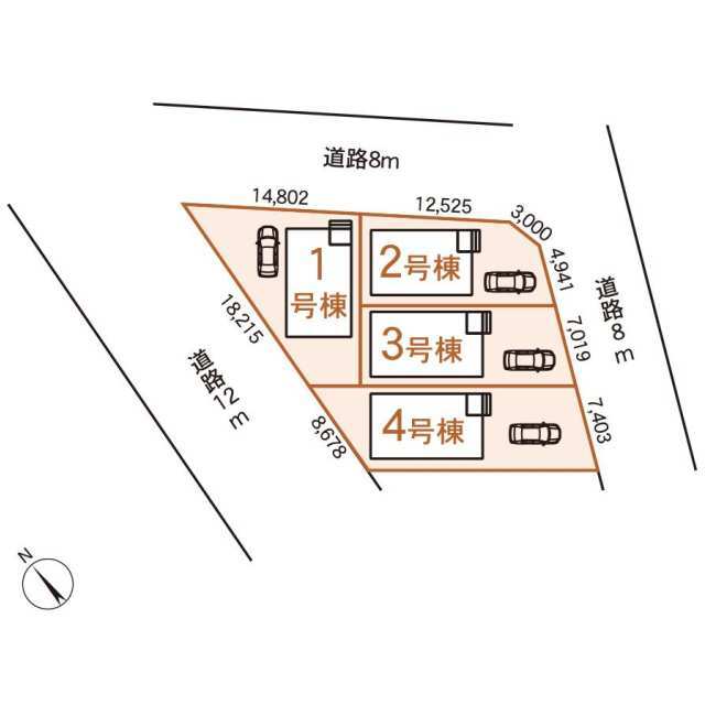 クレイドルガーデン札幌市白石区北郷三条 第2の見取り図
