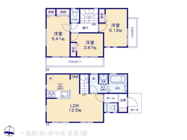 リーブルガーデン立川市幸町第２の見取り図