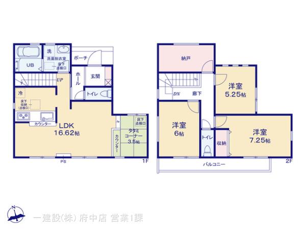 リーブルガーデン府中市新町第５の見取り図