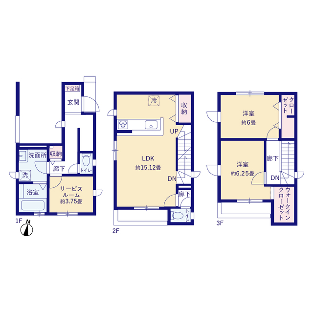 グラファーレ4240さいたま市西堀４期４棟の見取り図