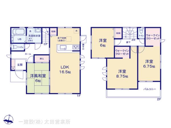 リーブルガーデン太田第４鶴生田町の見取り図