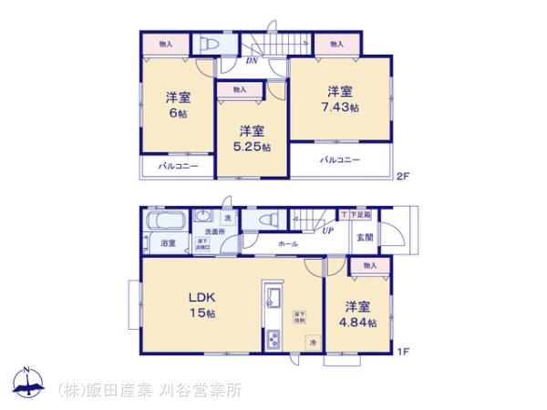 ハートフルタウン(刈)豊田市明和町4期の見取り図