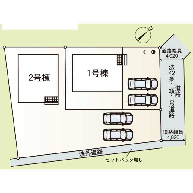 クレイドルガーデンひたちなか市堀口 第2の見取り図