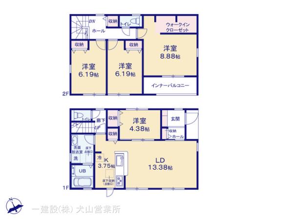 リーブルガーデン岐阜市東中島一丁目第２の見取り図