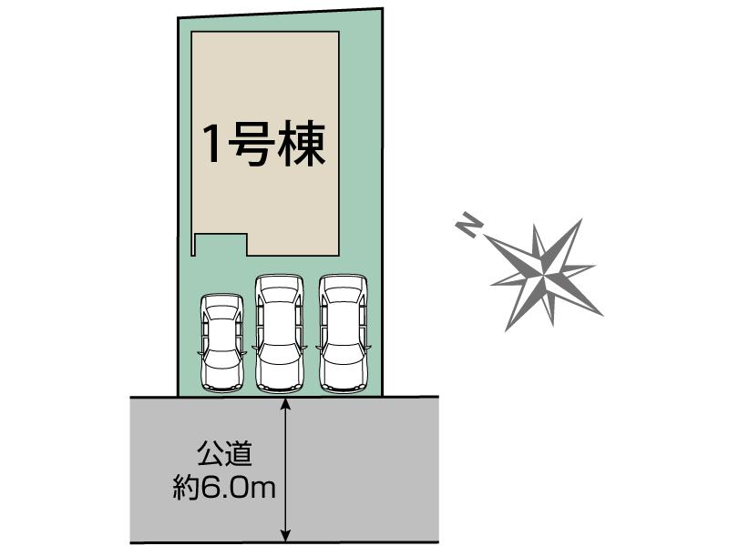 ブルーミングガーデン東海市加木屋町三ツ池１棟の見取り図