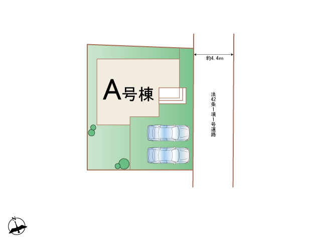 ハートフルタウン山田北前町1番の見取り図