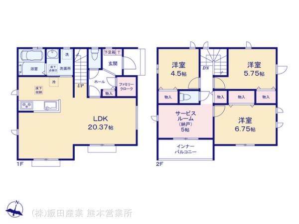 ハートフルタウン中央通1001番の見取り図