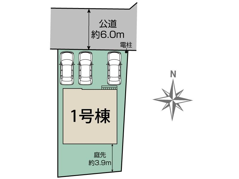 ブルーミングガーデン町田市玉川学園８丁目１棟の見取り図