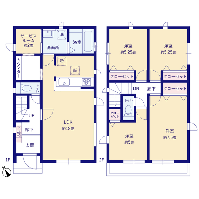 グラファーレ4220相模原市麻溝台５期２棟の見取り図