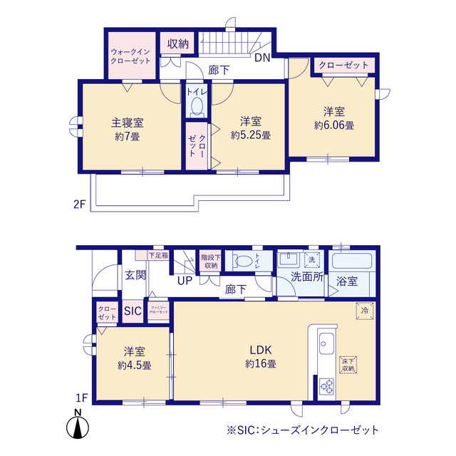 グラファーレ4237名古屋市下之一色町８期２棟の見取り図