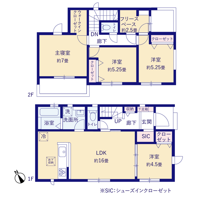 グラファーレ4295播磨町本荘１棟の見取り図