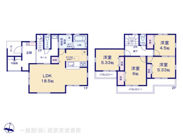 リーブルガーデン青梅今井第三の見取り図