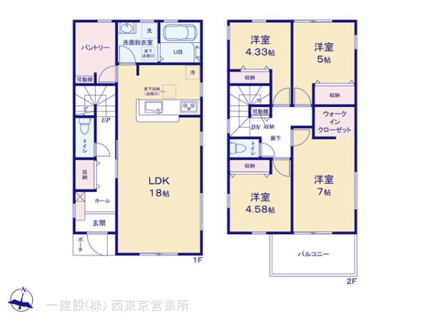 リーブルガーデン青梅今井第三の見取り図
