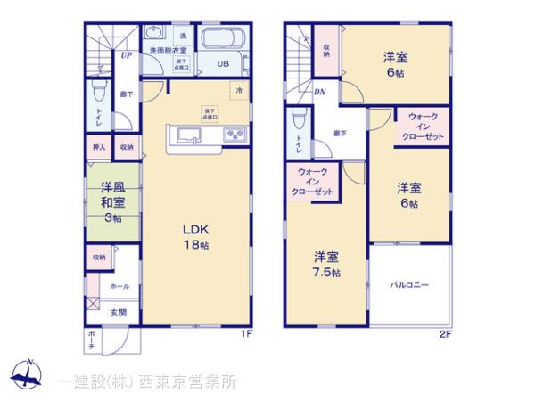 リーブルガーデン青梅今井第三の見取り図