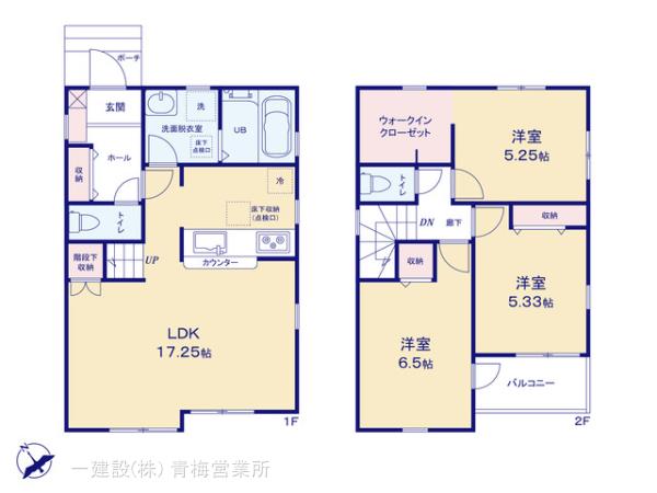 リーブルガーデン昭島中神町第３の見取り図