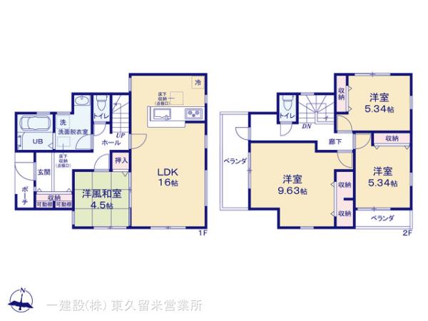 リーブルガーデン狭山市南入曽第２の見取り図