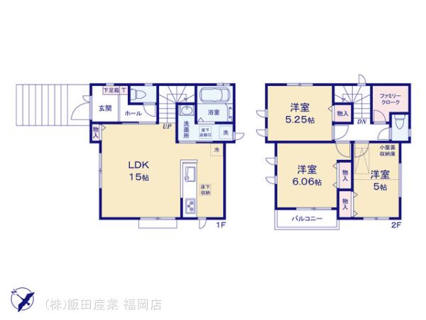 ハートフルタウン東区香住ｹ丘4丁目の見取り図