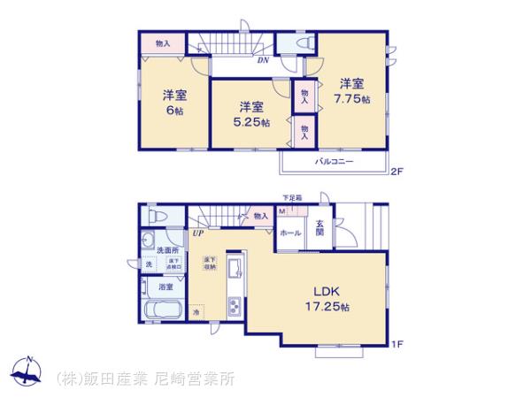 ハートフルタウン(尼崎)伊丹池尻3丁目2期の見取り図