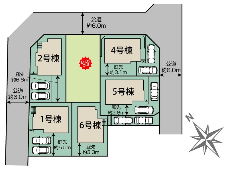 ブルーミングガーデン町田市図師町６棟の見取り図