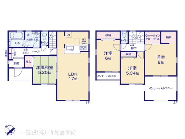 リーブルガーデン加茂5丁目第2の見取り図