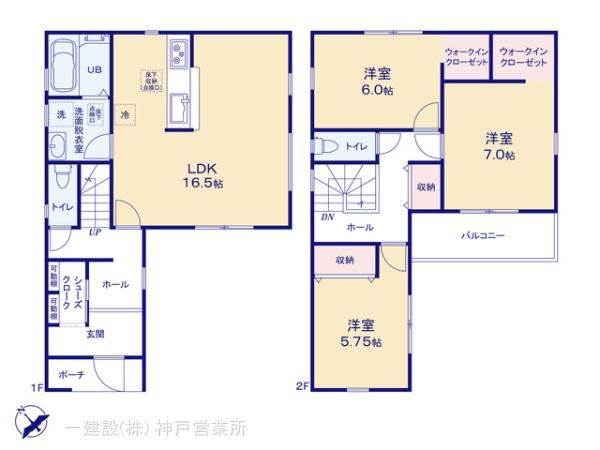 リーブルガーデン西宮市南甲子園５期の見取り図