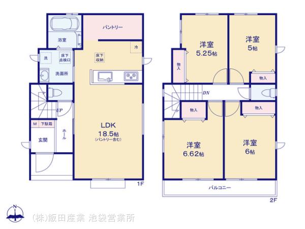 ハートフルタウン上尾市本町6丁目595番の見取り図