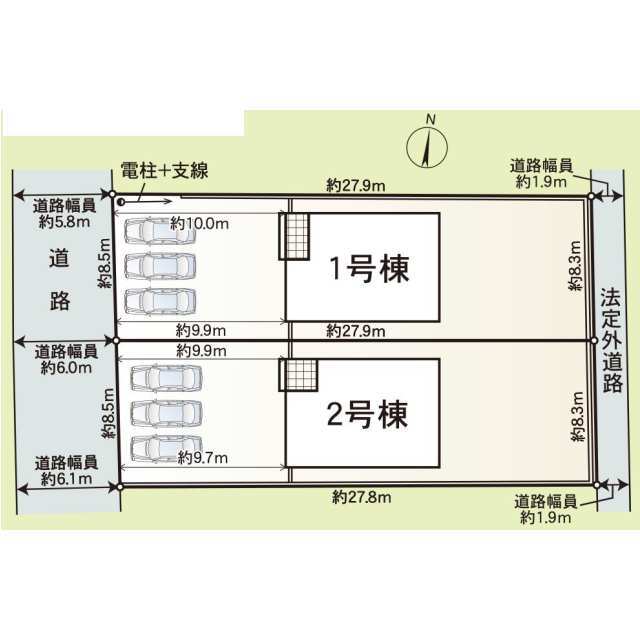 クレイドルガーデン坂井市春江町江留上 第1の見取り図