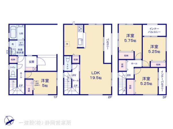 リーブルガーデン葵区駒形通４丁目の見取り図
