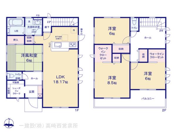 リーブルガーデン第１前橋西善の見取り図