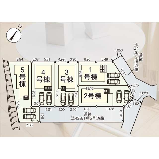 クレイドルガーデン盛岡市高松 第6の見取り図