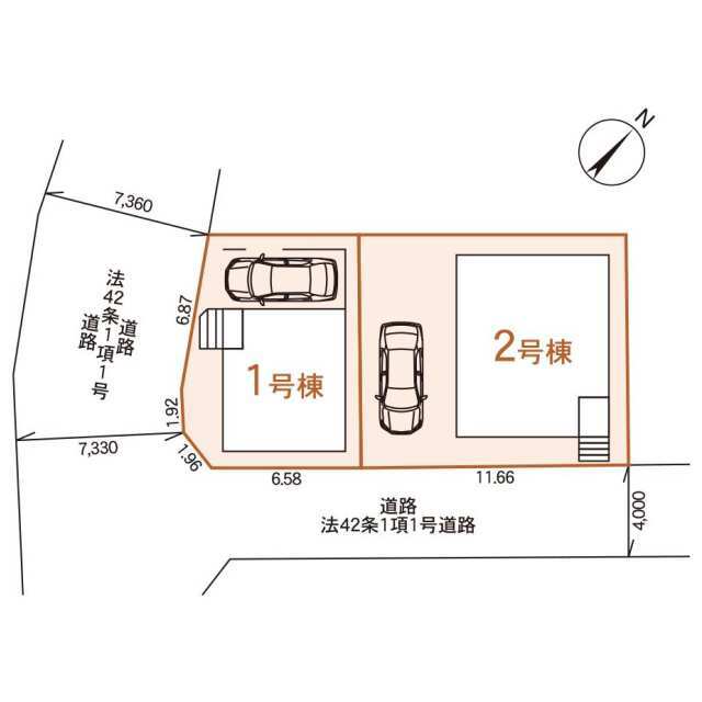 クレイドルガーデン白岡市小久喜 第14の見取り図