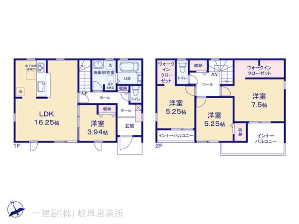 リーブルガーデン神戸町末守第1期の見取り図