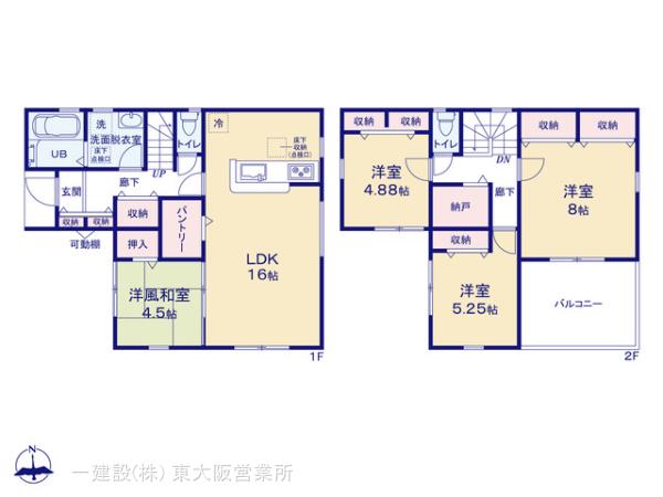 リーブルガーデン桜井市三輪９期の見取り図