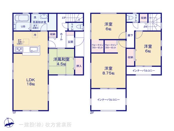 リーブルガーデン交野市幾野４丁目の見取り図
