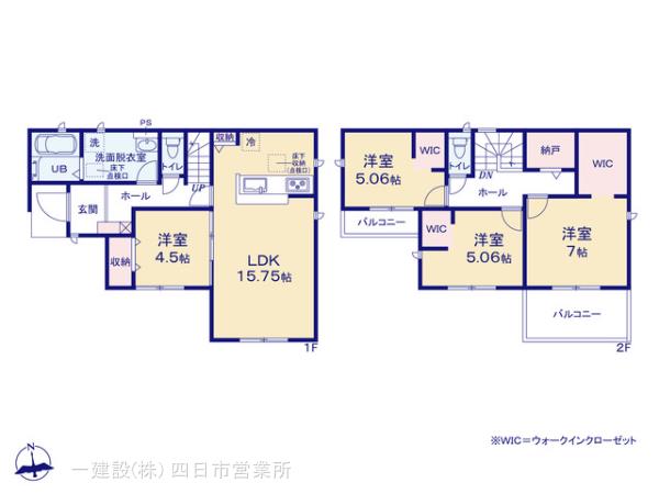 リーブルガーデン四日市市前田町の見取り図