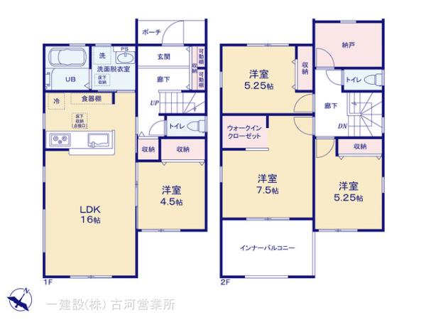 リーブルガーデン坂東辺田第３の見取り図