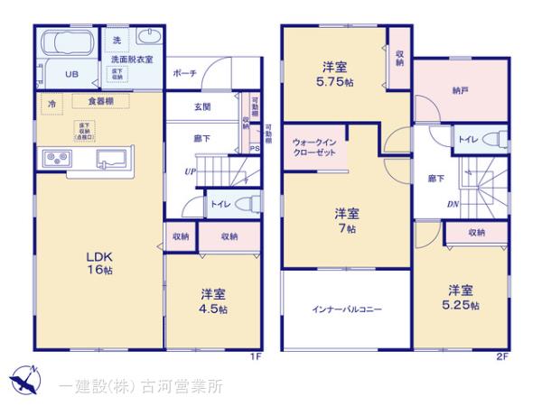 リーブルガーデン坂東辺田第３の見取り図