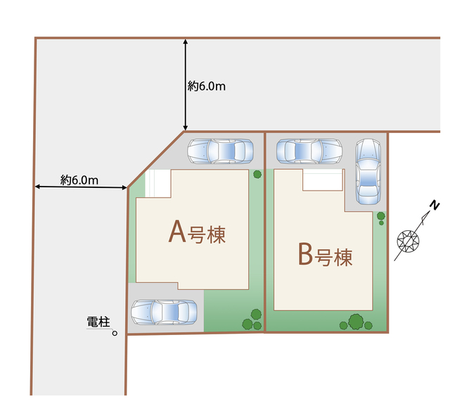 ハートフルタウン多賀城市桜木1期の見取り図