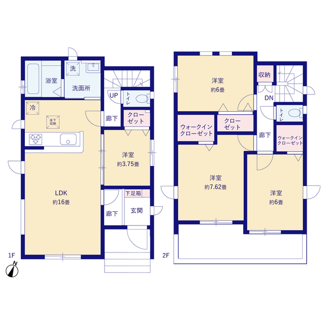 グラファーレ4208さいたま市大谷２２期２棟の見取り図