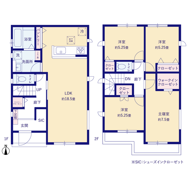 グラファーレ一宮市篭屋７棟の見取り図