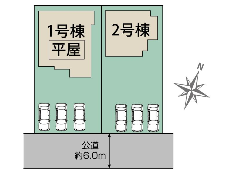 ブルーミングガーデン東松山市新宿町２棟の見取り図