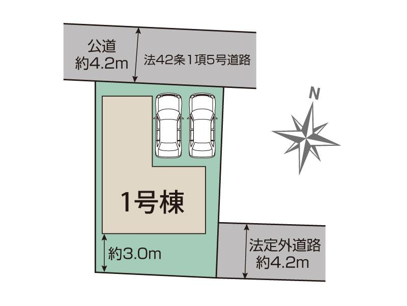 ブルーミングガーデン川越市砂新田４期１棟の見取り図
