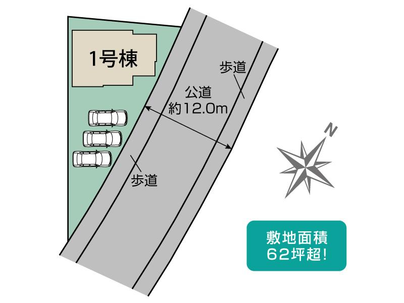 ブルーミングガーデン坂戸市鶴舞３丁目１棟の見取り図