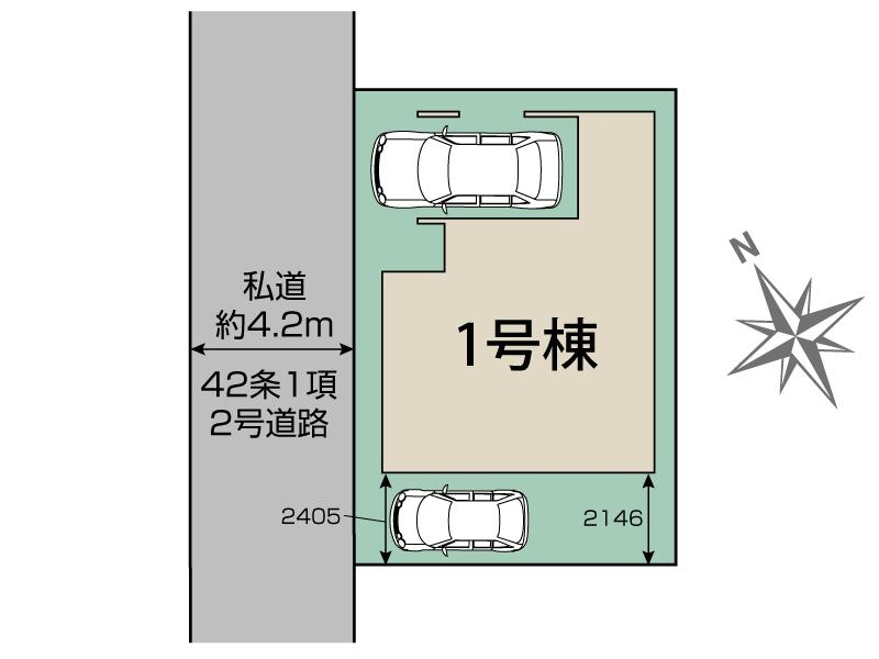 ブルーミングガーデン朝霞市膝折町１丁目２期１棟の見取り図
