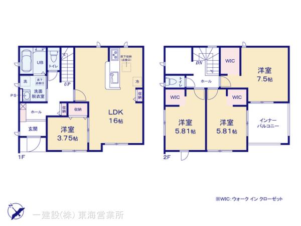 リーブルガーデン高浜市向山町５丁目第６の見取り図