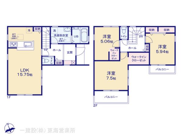 リーブルガーデン安城市桜井町下谷の見取り図