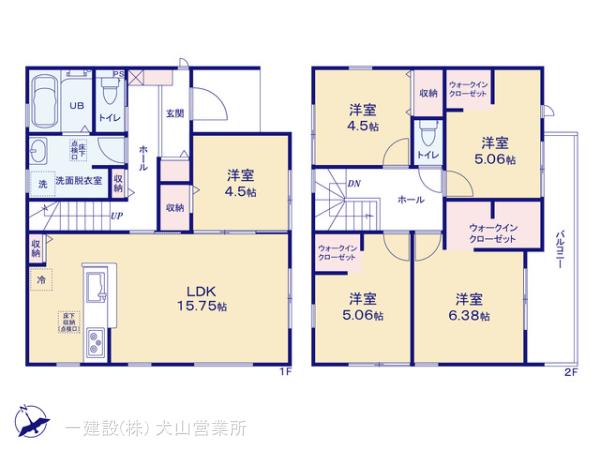 リーブルガーデン美濃加茂市古井町第４の見取り図